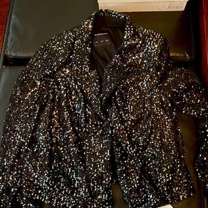 Bloom chic sequined blazer